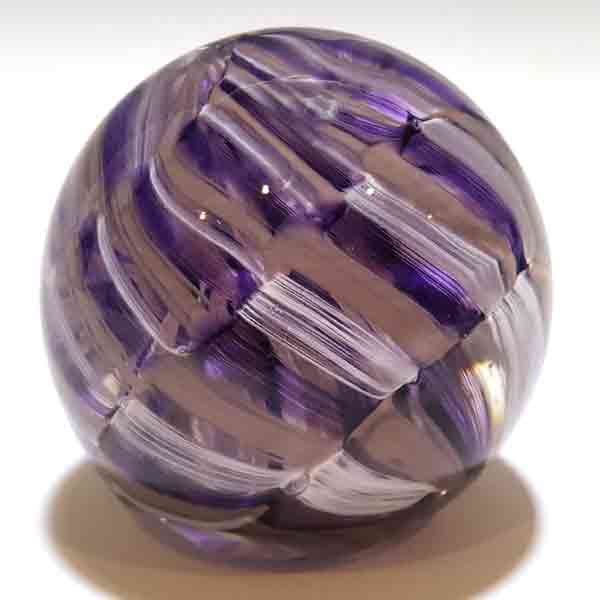 Rope Twist Paperweight in Amethyst by WheatonArts - Image 3